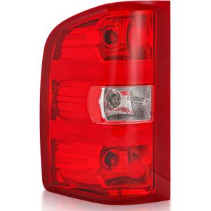 Tail Light Assembly Compatible with 2007-2013 Chevy Silverado 1500 2500HD 3500HD Pickup Truck Taillights Factory Style Rear Brake Lamps OE Replacement, Driver Side (Red Border)