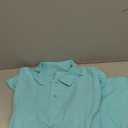 Amazon Essentials Men's Regular-Fit Cotton Pique Polo Shirt  (Medium, Aqua Blue)