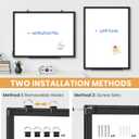 Double Sided Magnetic White Board, 24"x18" Dry Erase Whiteboard for Wall with Aluminum Frame Presentation Board for School, Office and Home