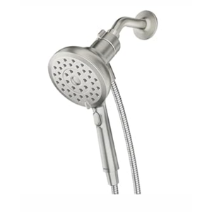 Moen Verso Handshower, Detachable Round Shower Head with Magnetix Docking System, 60" Hose, Spot Resist Brushed Nickel, 220H2SRN