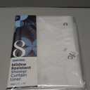 LiBa Bathroom Shower Curtain - Waterproof Plastic Shower Curtain Premium PEVA Non-Toxic Shower with Rust Proof Grommets Clear 8G Heavy Duty Bathroom Accessories 72x78