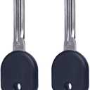 SUPALAND Blank Key Replacement Fits for Chevy Malibu Avalanche Cobalt Equinox GMC Acadia Savana Sierra Yukon Pontiac G5 G6 Cadillac Escalade CTS Car Uncut Ignition Transponder Key Circle B111 ID46