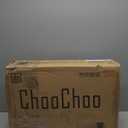 ChooChoo End Side Table Set of 2, Modern End Table with Storage Shelf, X-Design Side Table Living Room (Black)