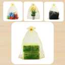 QIANHAILIZZ 50 Pack 12 x 16 Inch Drawstring Jewelry Gift Organza Bags Plant Covers Plants Protection Bag D5B (A-GOLD)
