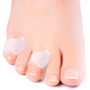 Welnove Gel Toe Separator, Pinky Toe Spacers, Little Toe Cushions, Small Toe Sleeves for Preventing Rubbing & Reducing Pressure (Pack of 12, Transparent)