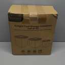 VERONES Large Tall Airtight Food Storage Containers, 10 PACK Plastic Airtight Kitchen & Pantry Organization, Ideal for Flour & Sugar Plastic Canisters with Labels (Black)