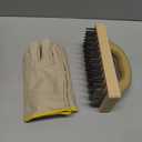 Wire Brush with Handle, Large Wire Brush for Cleaning Rust Removal Hotels Grills Welding Slags 12X8 Rows Flat Carbon Steel Wires,1PCS