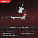 PHOBOOS Electric Power Steering Rack and Pinion Assembly Compatible with Hyundai Elantra 2014-2016, Elantra Coupe 2013-2014, Elantra GT 2013-2017, Veloster 2013-2017, New Unit, Direct Fit, Ref. 1G2409