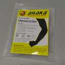 Ailaka Lymphedema Compression Arm SleeveSingle with Gauntlet for Men Women, 20-30 mmHg Medical Compression Arm Sleeve (SmallSingle, Black)