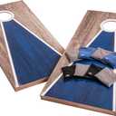 Triumph LED Keyhole 2x4 Cornhole Set Regulation Light-Up Boards with Edge & Hole LEDs, 8 Weather-Resistant Toss Bags & Built-in Storage Outdoor Lawn Game for Tailgates, BBQs & Backyard Fun