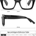 3 Pack Oversize Square Design Reading Glasses for Women, Blue Light Blocking Reader (Black&leopard&transparent)