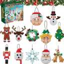 Christmas Ornaments Building Blocks Set Gift for Kids, Xmas Party Favors Bricks 12 Pcs Toys, Suitable for Home Decorations Goodie Bags Fillers Classroom Prizes for Boys or Girls 6-12