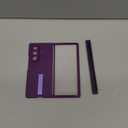 CENMASO for Samsung Galaxy Z Fold 7 Case with Card Holder [RFID Blocking] Camera Cover, Hinge Protection, Hidden Kickstand, Screen Protector, Slim Shockproof Phone Case for Galaxy Z Fold 7-Purple