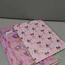 Princess Dressed in Pretty outfits On Pink Gift Wrapping Paper Flat Sheets (4-Sheets, 4-Designs: 15 sq. ft. ttl)-For Girls Baby Shower, Birthday, Christmas Holiday Gift Wrap, Princess Party Supplies and More, Set of 5