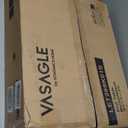 VASAGLE MAEZO Collection - Set of 2 Side Tables, 2-Tier Small Round End Tables, Nightstands with Tapered Legs, Curved Transitions, for Small Spaces, Living Room, Bedroom, Rustic Walnut ULET289K01