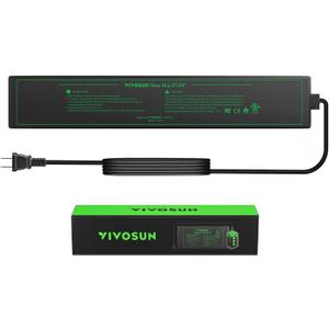 VIVOSUN Durable Waterproof Seedling Heat Mat 3" x 20" UL & MET-Certified Heating Pad for Hydroponic, Kombucha Tea, Brewing, Fermentation & Plant Germination