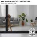 CANLENE Magnetic Screen Door Left Right Side Opening Polyethylene Terephthalate Mesh Greater Than Fiberglass and Polyester Easy Install Fit Door Size 36"x96"(Screen:39"x98")