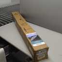 Blissun 7.5 ft Solar Umbrella, 18 LED Lighted Patio Umbrella, Table Market Umbrella (Black & White)