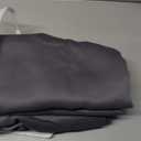 SHINELAND Grey Curtains 105 Inch Long, Back Tab Pleated Blackout Drapes for Bedroom Living Room, 2 Panels Set, Dark Gray