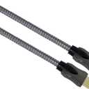 GE 3-Feet A Plug to A Plug HDMI Cable, Braided,GRAY