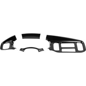 JWWY Center Console Dashboard Instrument Panel Cover Trim Fit for 2011-2014 Dodge Charger Interior Accessories Carbon Fiber 2PCS(Base Model)