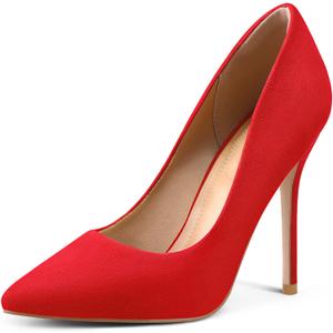 mysoft Women's High Heels Pumps Closed Pointed Toe Stiletto 4IN Heels Dress Wedding Shoes (8.5)