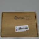 Geosar 36 Pieces Glitter Christmas Poinsettia Artificial Xmas Flower Ornaments Flowers Decorations with Clips and Stem Glitter Poinsettia Christmas Tree Ornaments for Xmas Wedding (Champaign Gold)