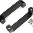 2-Pack Black Aluminium Alloy Handle Rectangular Industrial Pull Handle for 30 Series Aluminum Extrusion Profile Accessories 120mm
