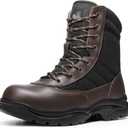 NORTIV 8 Steel Toe Boots for Men Safety Industrial & Construction Military Work Boots Slip Resistant ASTM F2413-18, TROOPER-STL, Size 10.5