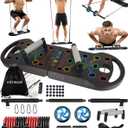 HOTWAVE Portable Exercise Equipment with 16 Gym Accessories.20 in 1 Push Up Board Fitness,Resistance Bands with Ab Roller Wheel,Full Body Workout at Home