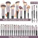 MAANGE Makeup Brushes 51 Pcs Makeup Kit, Multi-functional Makeup Tool Set with Makeup Brush Foundation Brush Make up Brushes Set (Black Gold)