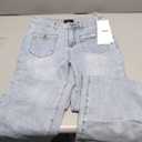 Wide Leg Jeans Woman, High Waisted Jeans for Women Trendy Stretchy Baggy Denim Pants with Pocket, Size 8