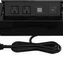 Pop Up Power Strip with PD 30W USB Ports, Recessed Power Grommet Outlet Hub Connectivity Box, Pop Up Outlets Socket for Table Conference Room Countertop, 2 AC Outlets, USB A and USB C Charging Ports