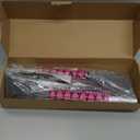 27" Snow Brush and Ice Scrapers for Car Windshield 2 Pack, Scratch-Free Bristle Head PVC Snow Brush & Foam Grip Window Snow Scraper Snow Removal Tool with Aluminum Body for Truck, SUV, Pink