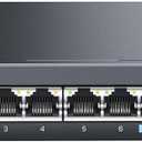 BrosTrend 8-Port 2.5G Ethernet Switch Multi-Gigabit Unmanaged Network Switch 2.5Gb Switch Supports Static Link Aggregation & VLAN, Ethernet Hub Fanless, Desktop Wall Mount, Limited Lifetime Protection