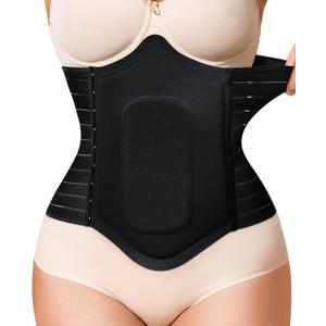 YERKOAD 360 Lipo Foam Post Surgery Ab Board Breathable Tummy Tuck Recovery Waist Cincher Abdominal Compression Board (Black)