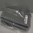 ESTHELLO Cat Litter Mat, Cat Litter Trapping Mat, Honeycomb Double Layer Design, Easy to Clean,Washable (24 x 15 Gray