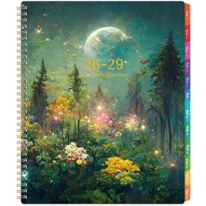 2026-2029 Monthly Planner/Calendar - 3 Year Monthly Planner 2026-2029, Jul.2026 - Jun.2029, 9" x 11", 3 Year Calendar 2027-2028-2029 Monthly Planner with 36-Month Tabs, Inner Pocket - Dreaming Moonlight
