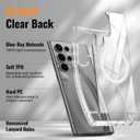 Oterkin Magnetic for Samsung Galaxy S25 Ultra Case Clear [Compatible with MagSafe][Anti-Yellowing][Built-in 4 Airbags][Military Grade Protection][Shockproof Slim] S25 Ultra Phone Case (Clear)