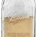 Ball Wide Mouth 32-Ounces Quart Mason Jars with Lids and Bands, (2 Jars)