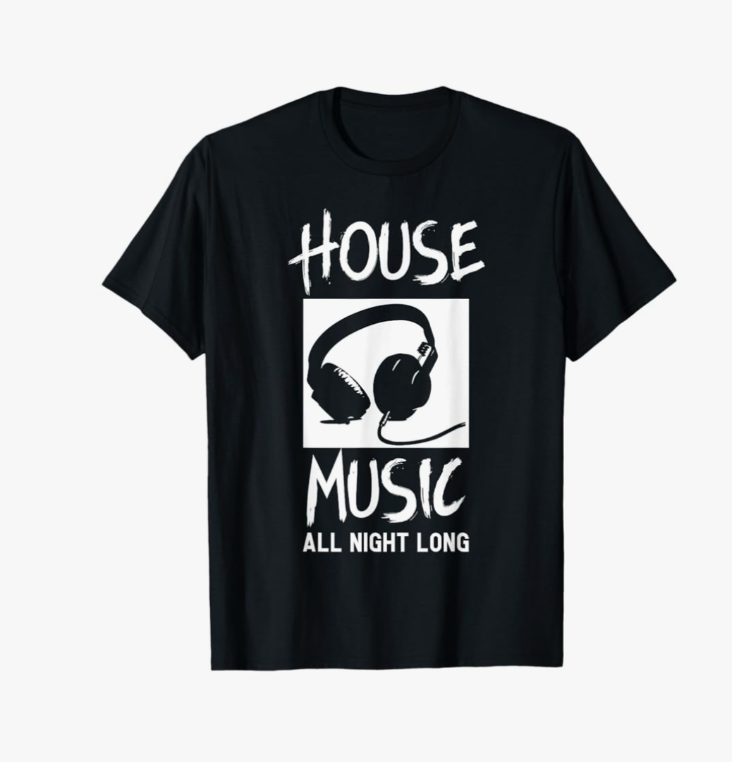 House Music All Night Long DJ T-Shirt T-Shirt SIZE XL