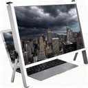 21in 3DLaptop Screen Magnifier, Foldable Laptop Screen Magnifyings Compatible with 15~20 in Phone, Tablet, Laptop; for Seniors Reading Close Work and See A Movie