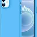 LOVE 3000 Designed for iPhone 12 Case/iPhone 12 Pro Case, Premium Silicone with [Soft Anti-Scratch Microfiber Lining] Shockproof Protective Phone Case for Men Women Girls 6.1", Blue