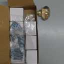 CLCTK 8 Pack Champagne Crystal Cabinet Knobs, Gold Cabinet Glass Knobs for Dresser Drawers Brass Furniture Hardware Pulls (Oval)