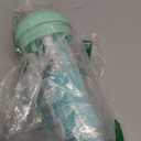 VSTM Electric Travel Baby Bottle Brush Set, Electric Bottle Cleaner, Silicone Water Bottle Brush, Nipple & Straw Brush, Milk Frother and Drying Drainage Rack (Green)