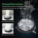 VIVOSUN Air Stone Disc 8 x 8 Inch with Shell and Sucker for Aquarium, Fish Tank and Hydroponics Air Pump