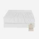 Ranunculus Fitted Sheet Soft Sheet White Standard 2 Pack