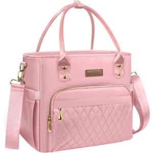 Lunch Bag Lunch Box Women - Leakproof Insulated Lunch Cooler Bag for Women - Large Lunch Tote Bags Adults, Pink (18L)