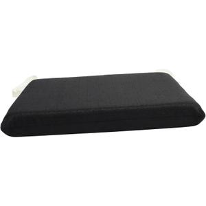 EXCEART Portable Memory Seat Cushion for Office and Home Use Comfortable Butt Pillow for Stools and Chairs Breathable Design Elastic Straps for Secure Fit for Long Sitting Periods (40X40CM, Black)