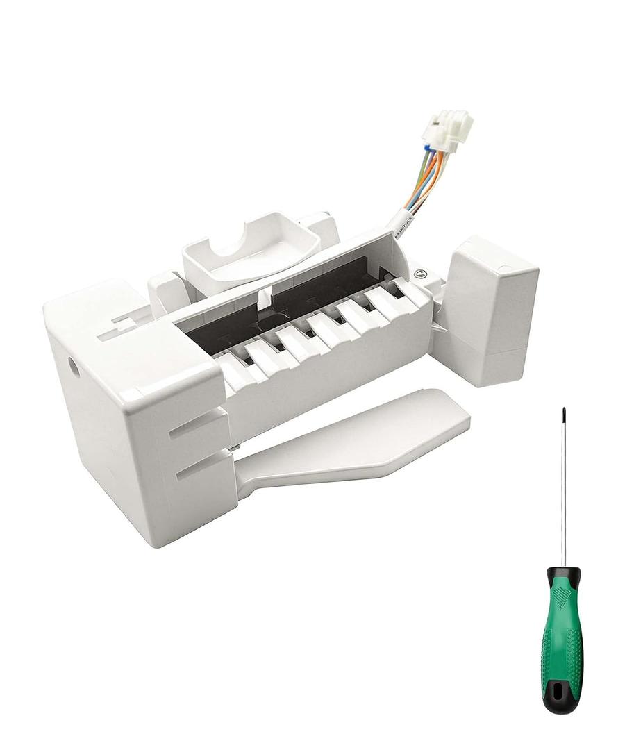 GE WR30X39345 Refrigerator Ice Maker Kit Built-in with Auger, Small Cube Part Production Number 245D3112G001 and CAN03-101 Replace WR30X31922, WR30X36235, 4979419, AP7205611, PS16874486